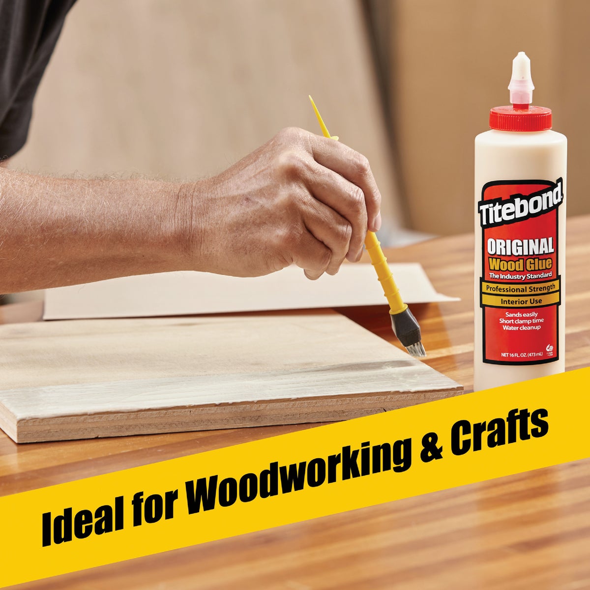 Titebond TiteBrush 9-1/4 In. L Woodworking Silicone Glue Applicator Brush Image 4