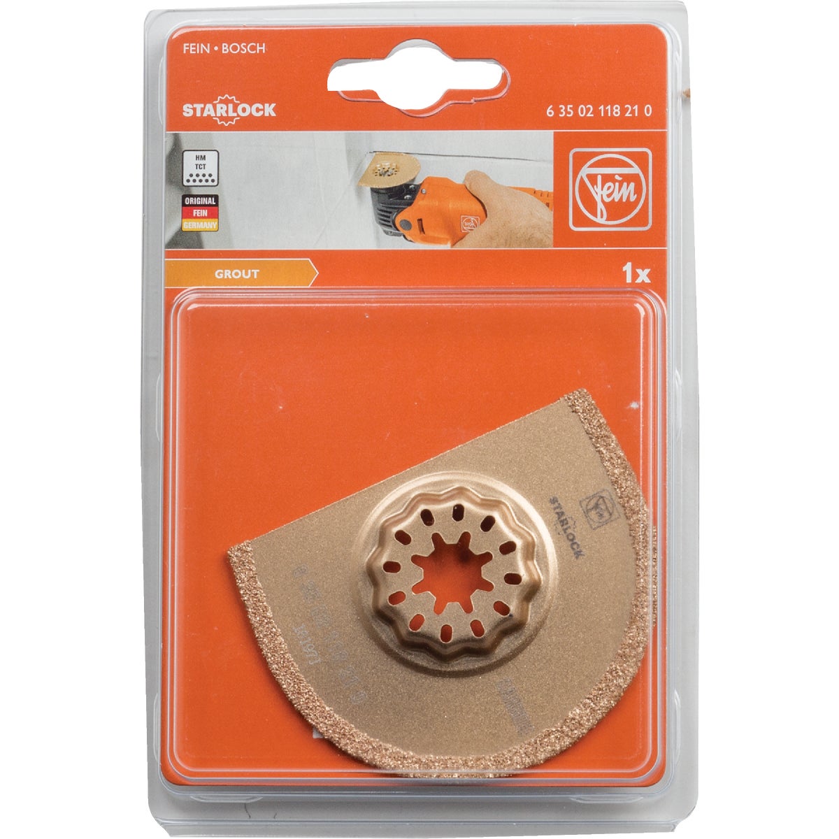 Fein Starlock 2-1/2 In. Carbide Grout Oscillating Blade Image 2