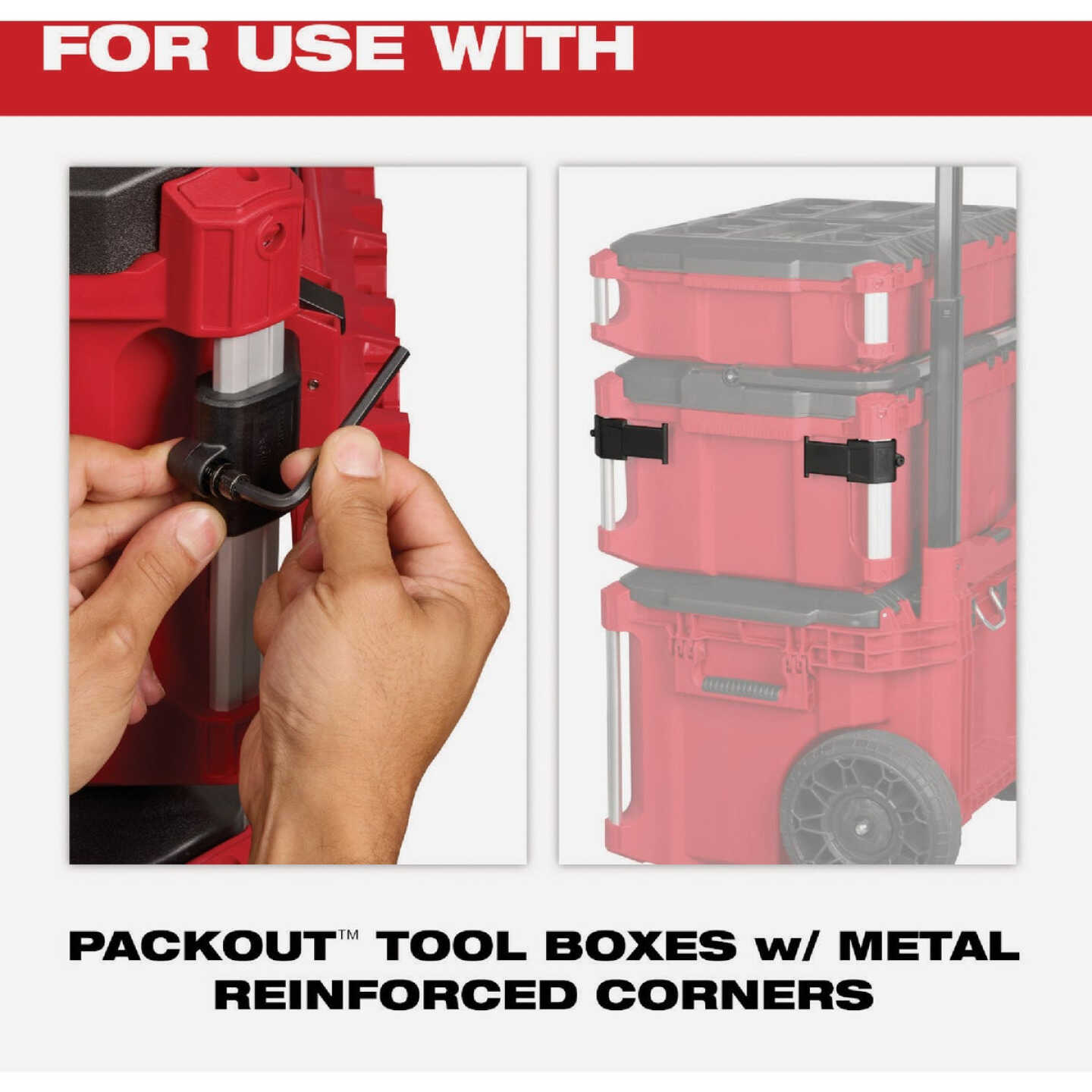Milwaukee PACKOUT Tool Box M18 Battery Rack Attachment Image 4