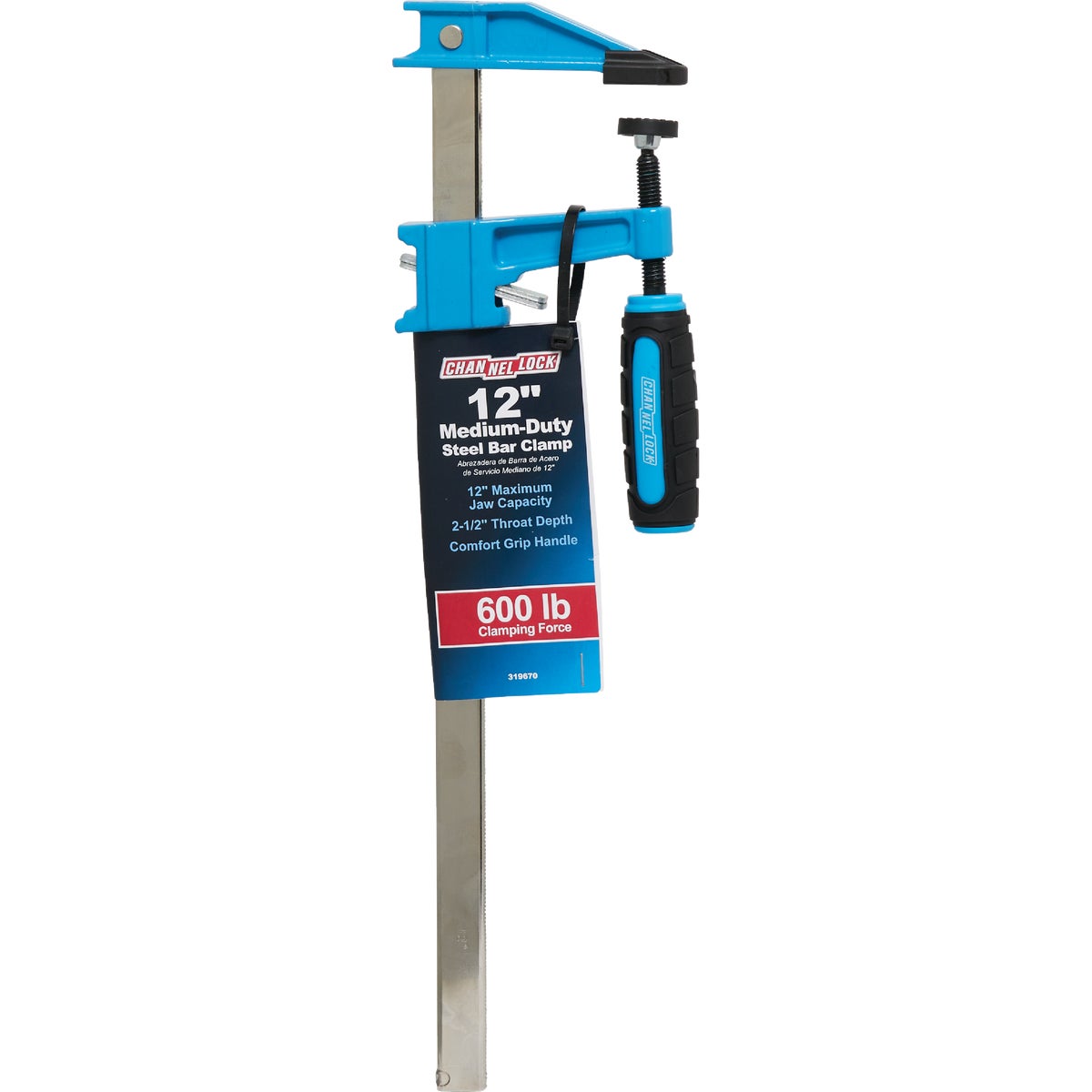 Channellock 12 In. Medium-Duty Steel Bar Clamp Image 2