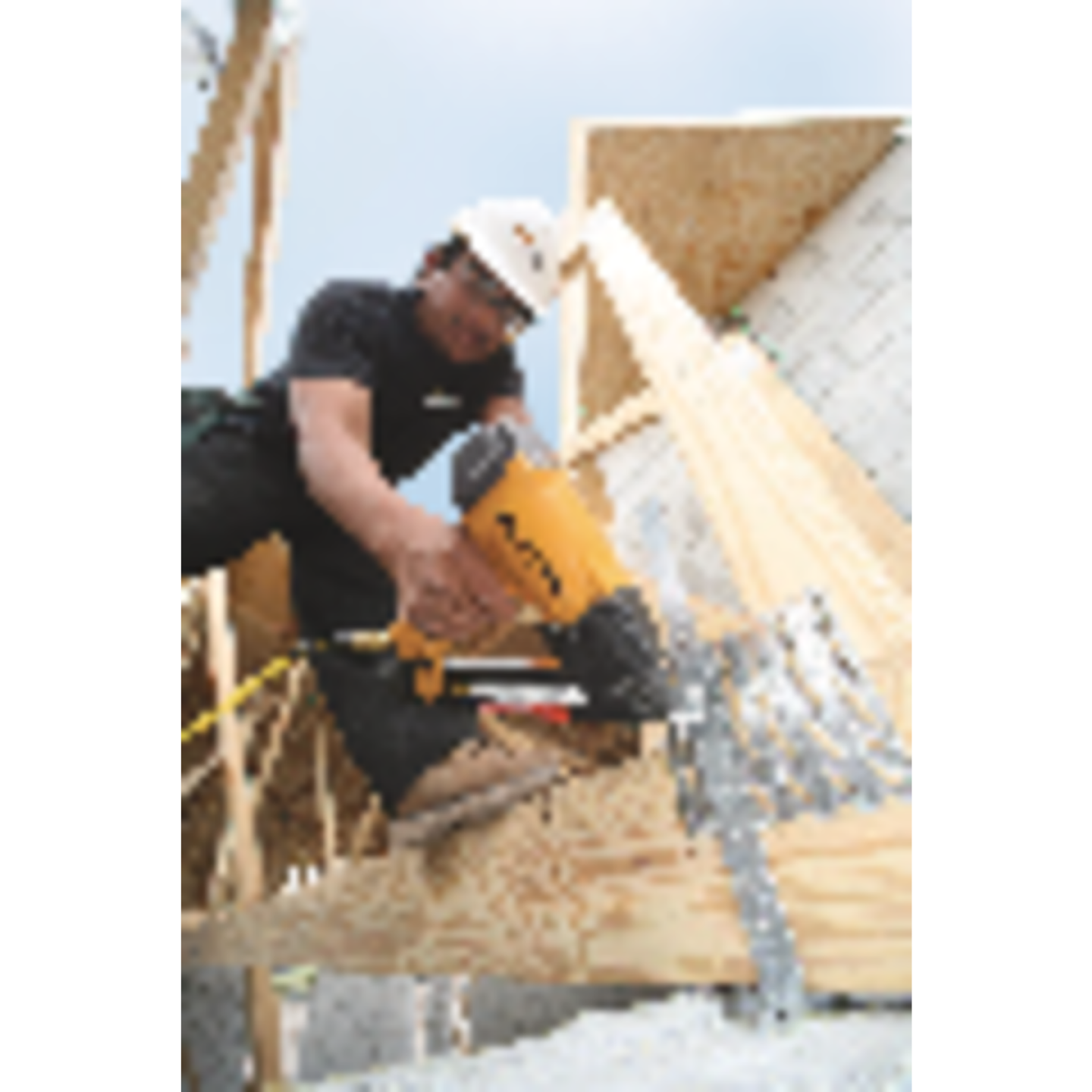 Bostitch 35 Degree 1-1/2 In. Paper Tape Strapshot Metal Connector Framing Nailer with Short Magazine Image 3