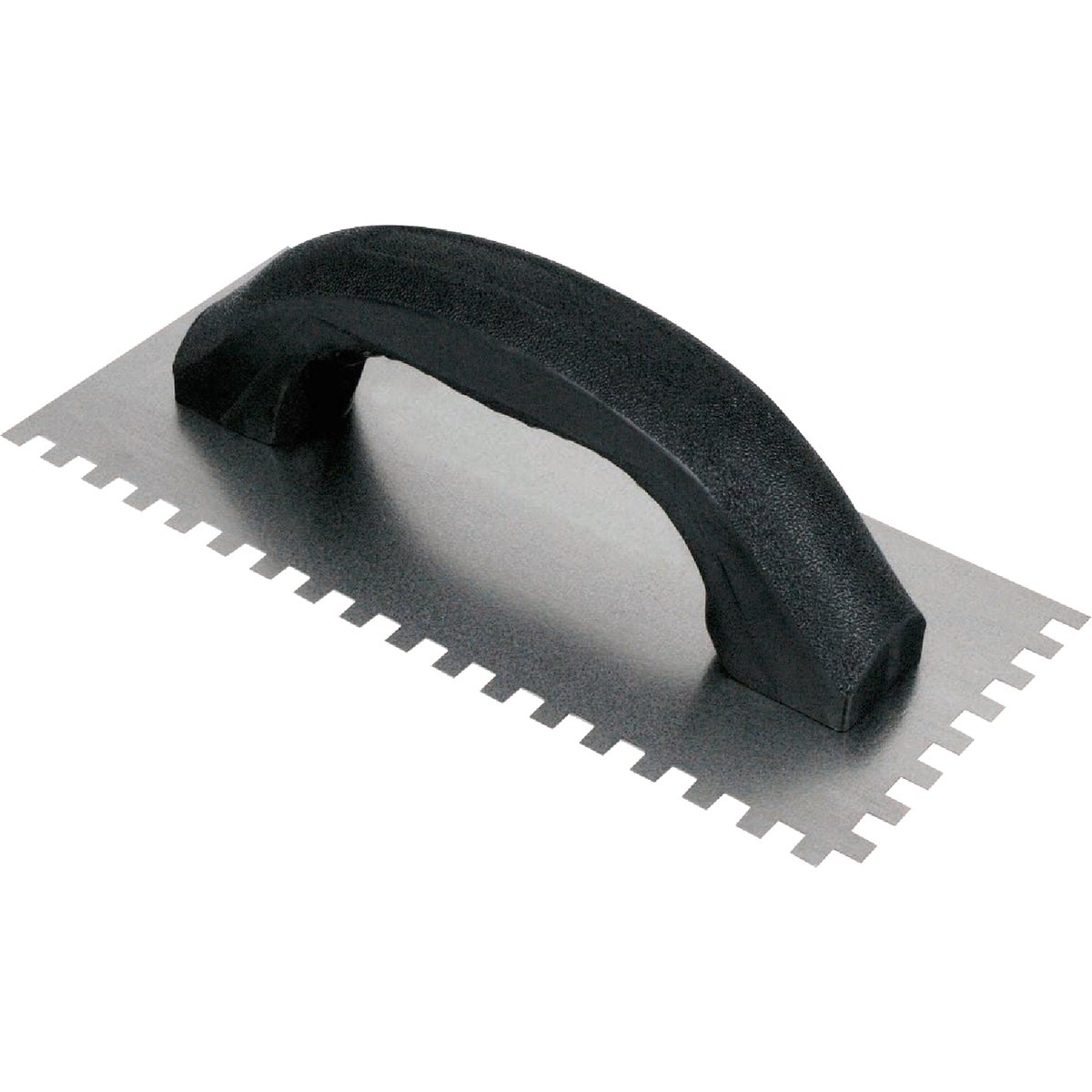QEP 1/4 In. x 1/4 In. x 1/4 In. Steel Economy Square-Notched Trowel with D-Handle