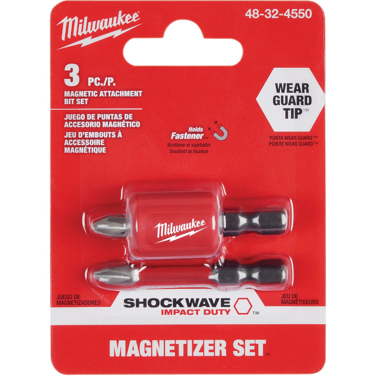 Milwaukee SHOCKWAVE Impact Duty Magnetizer Attachment with (2) PH2 Bits Image 9