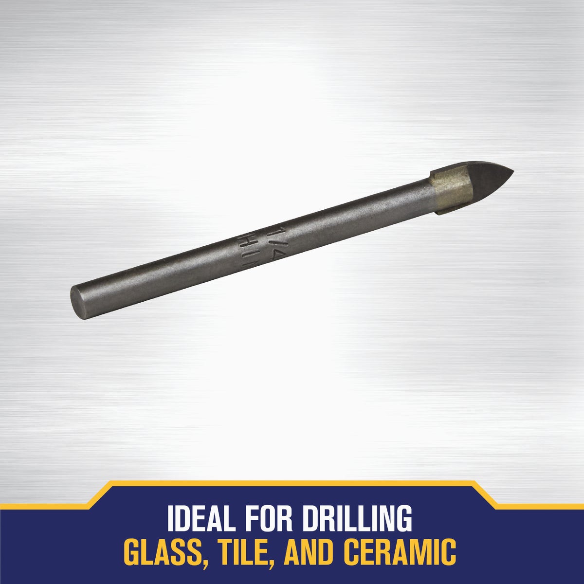 Irwin 1/4 In. x 6-1/4 In. Carbide Glass & Tile Drill Bit Image 3