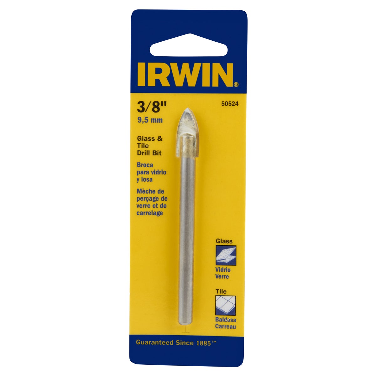 Irwin 3/8 In. x 6-1/4 In. Carbide Glass & Tile Drill Bit Image 5