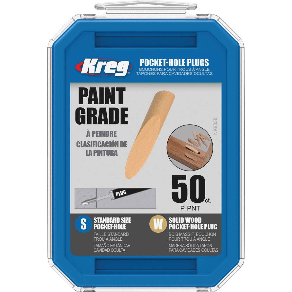 Kreg Paint Grade Solid Wood Pocket Hole Plugs (50-Count) Image 2