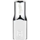 Milwaukee 1/4 In. Drive 5 mm 6-Point Shallow Metric Socket with FOUR FLAT Sides Image 1