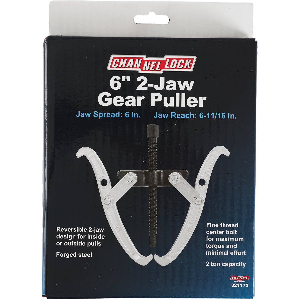 Channellock 6 In. 2-Jaw 2-Ton Capacity Gear Puller Image 2