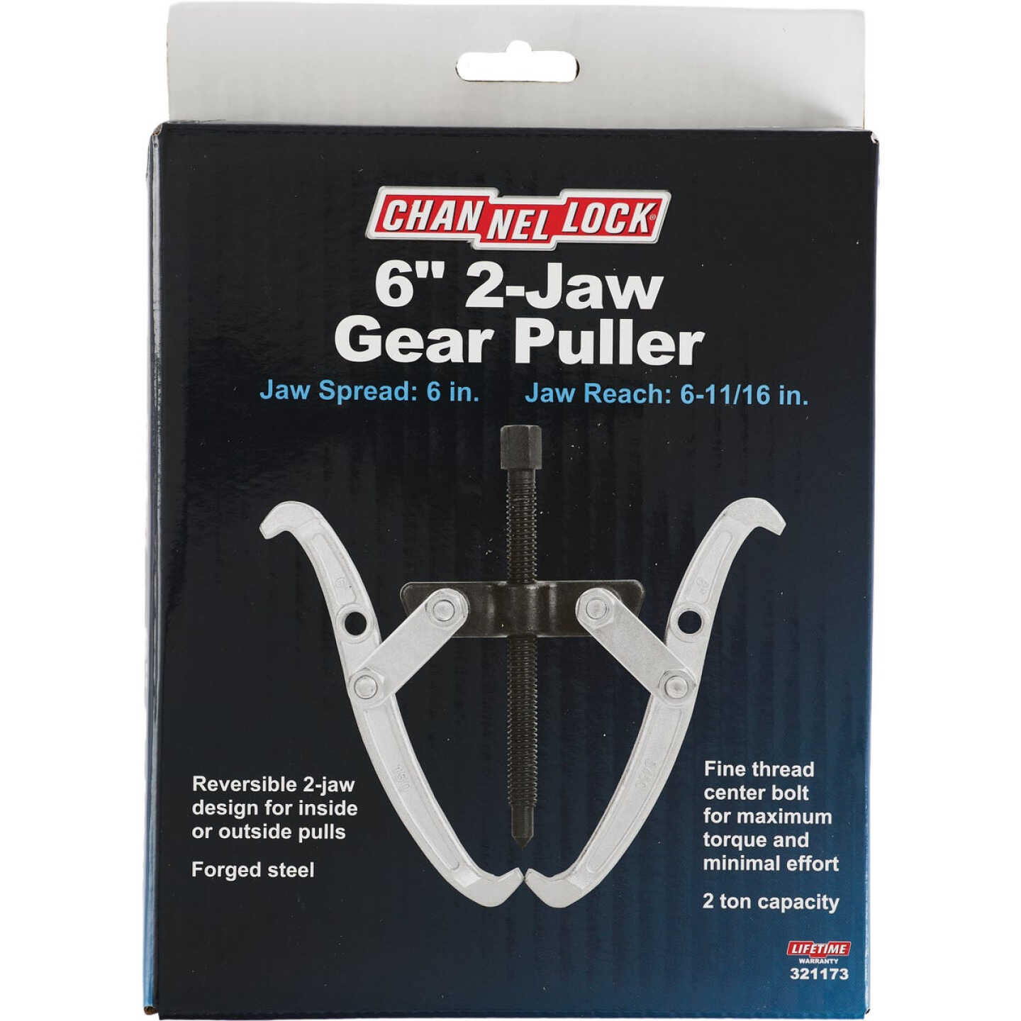 Channellock 6 In. 2-Jaw 2-Ton Capacity Gear Puller Image 2
