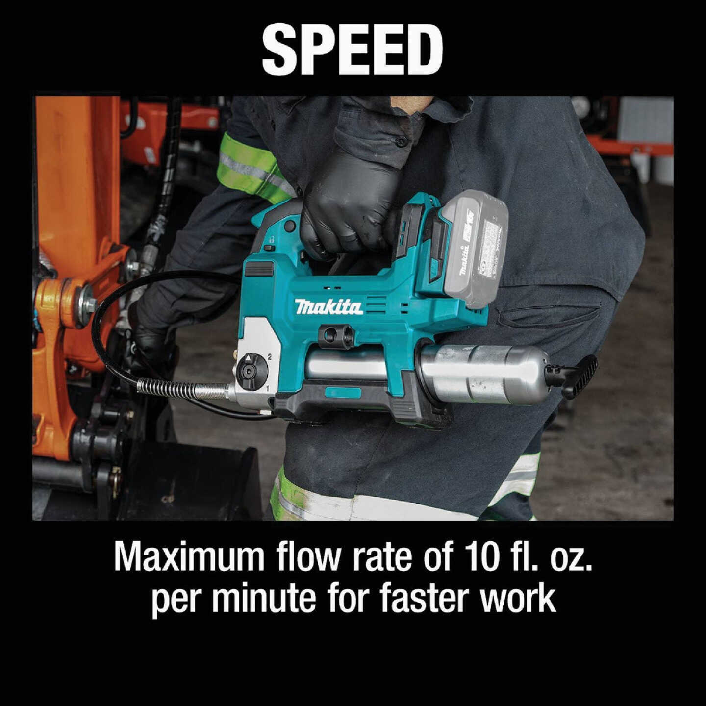 Makita 18V LXT Lithium-Ion Cordless Grease Gun Kit Image 4