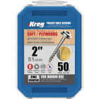 Kreg #8 x 2 In. Square Coarse Thread Maxi-Loc Head Zinc Pocket-Hole Screw (50 Ct.) Image 5