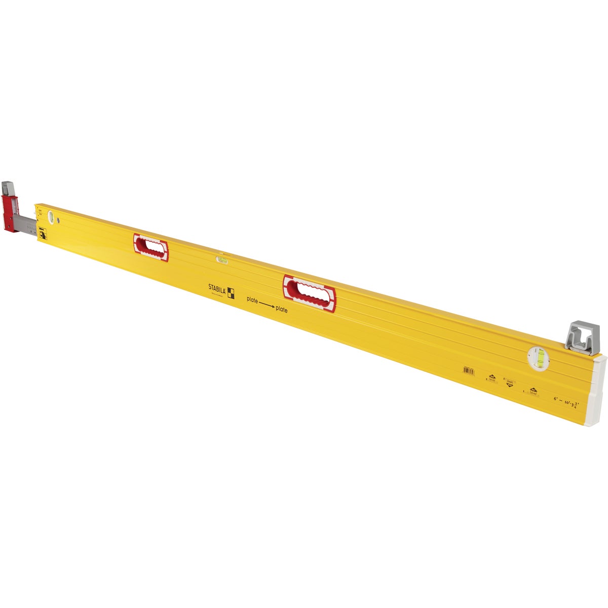 Stabila 6 Ft. to 10 Ft. Aluminum Extendable Plate to Plate Box Level Image 3
