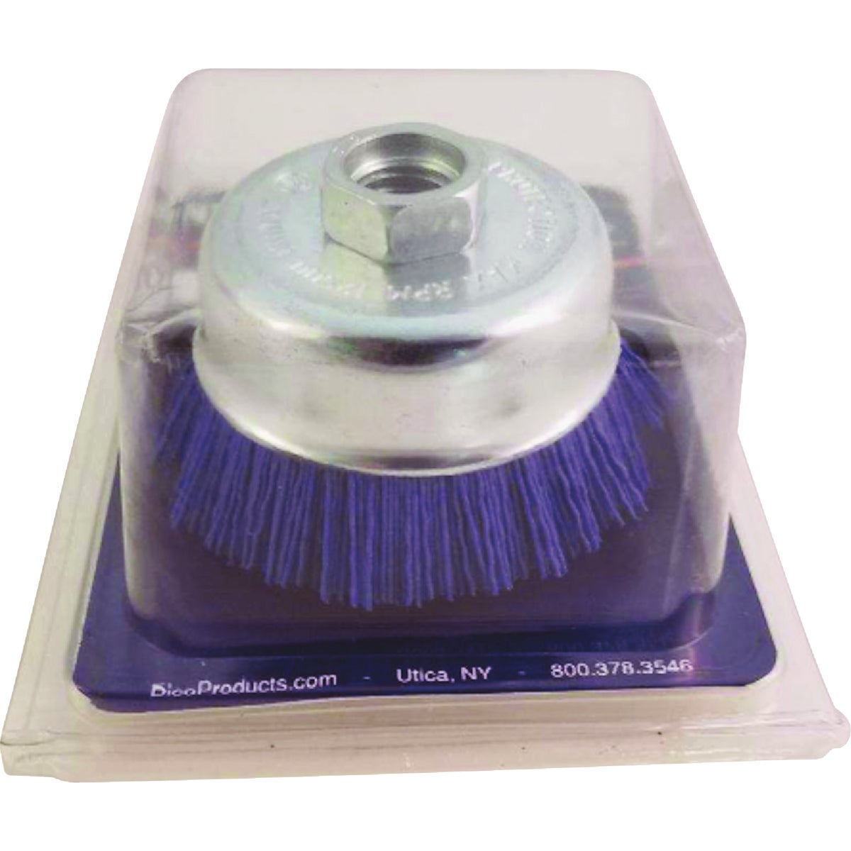 Dico Nyalox 3 In. Fine Blue Angle Grinder Cup Brush Image 3