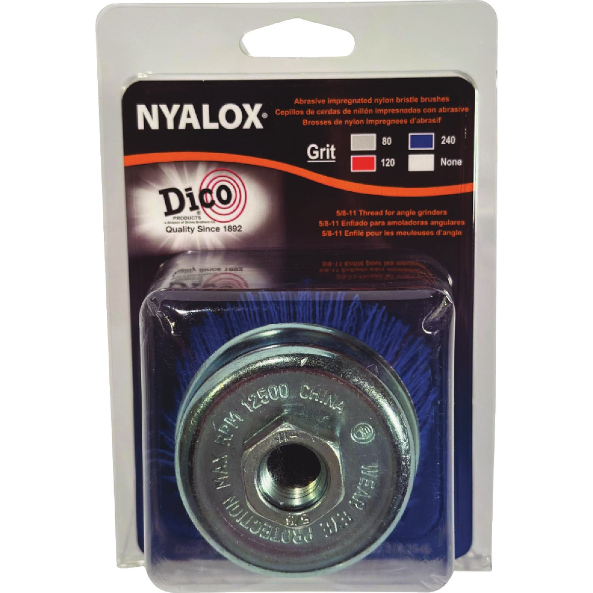 Dico Nyalox 3 In. Fine Blue Angle Grinder Cup Brush Image 2