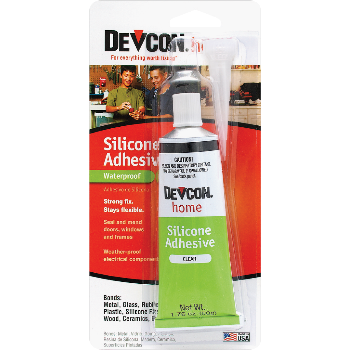 Devcon 1.76 Oz. Clear Silicone Adhesive Image 1