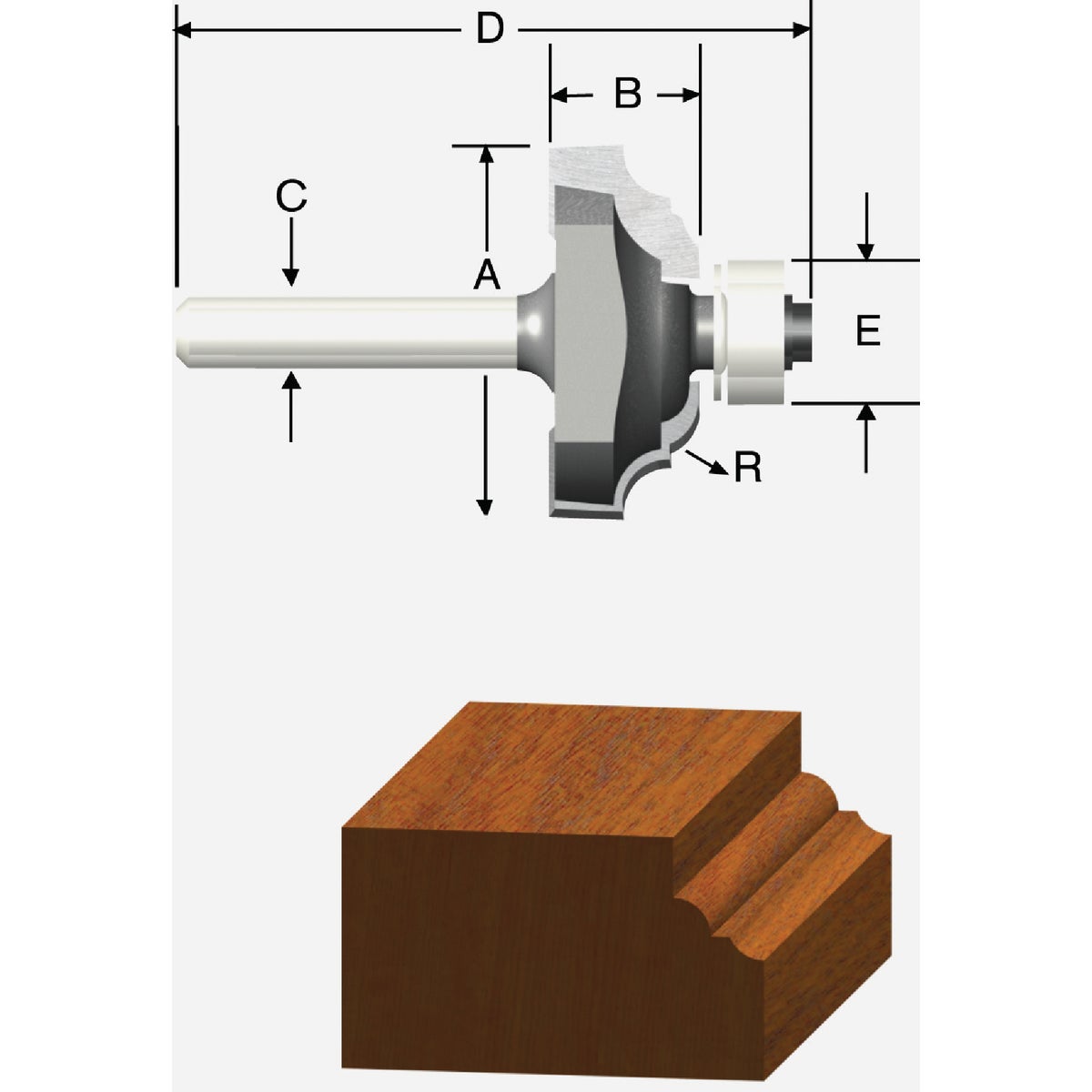 Vermont American Carbide Tip 1-1/8 In. Classical Bit