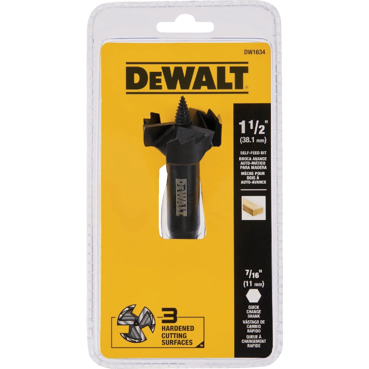DEWALT 1-1/2 In. Heavy Duty Self-Feed Wood Bit Image 2