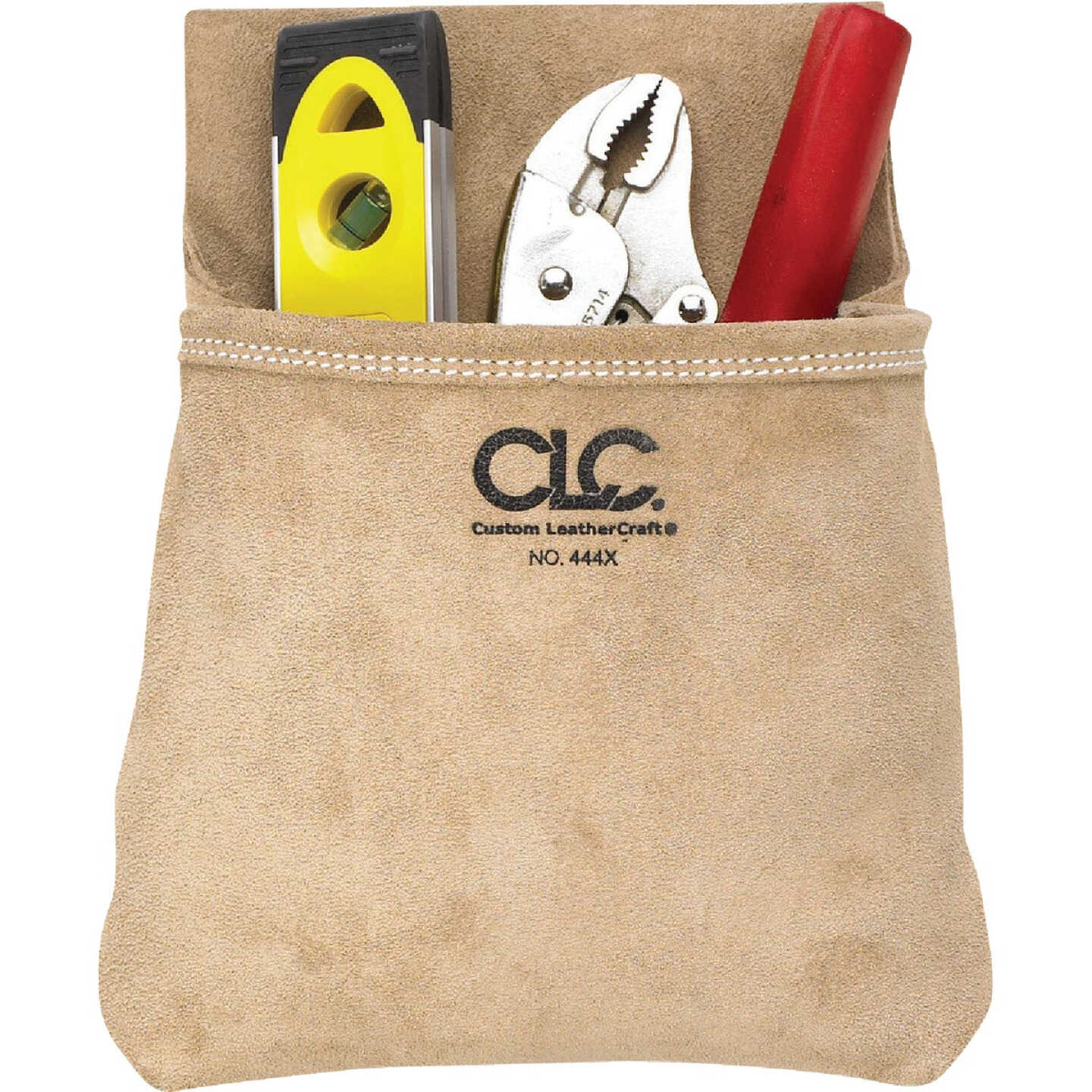 CLC Single Pocket Suede Leather Nail & Tool Bag Image 1