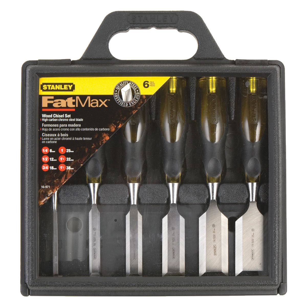 Stanley FatMax Wood Chisel Set (6-Piece) Image 2