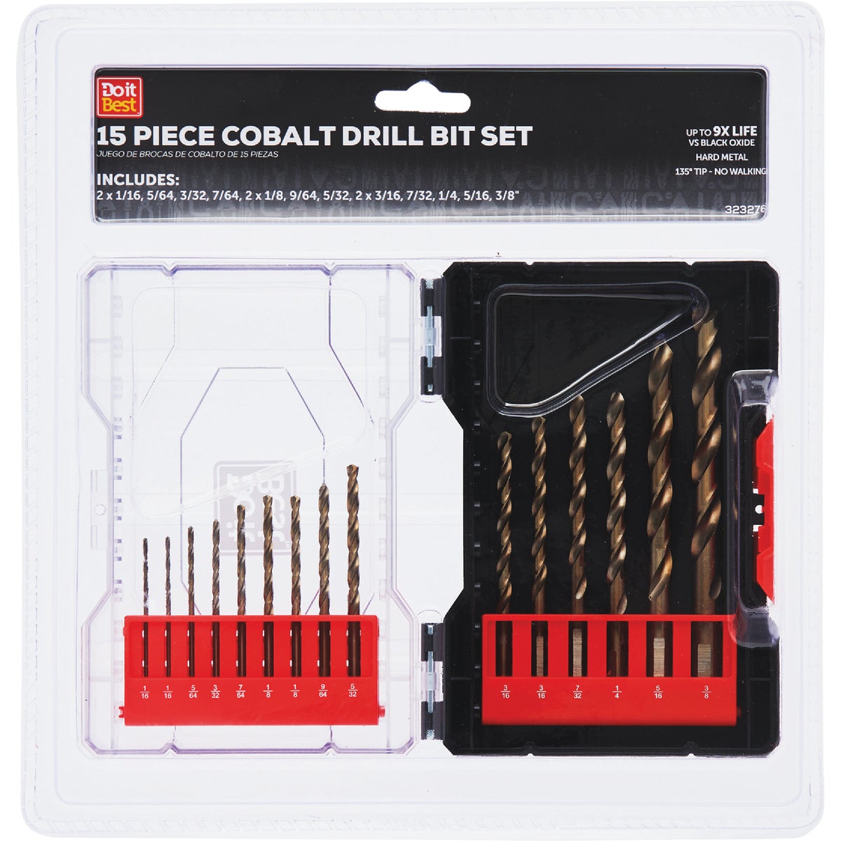Do it Best Cobalt Drill Bit Set (15-Piece)