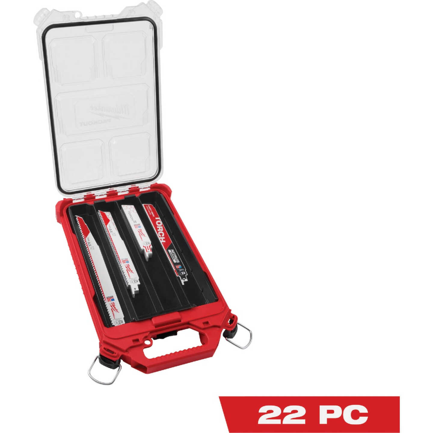 Milwaukee SAWZALL 22-Piece Reciprocating Saw Blade Set in PACKOUT Organizer Image 1