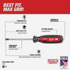 Milwaukee #2 x 4 In. ECX Cushion Grip Screwdriver (USA) Image 3