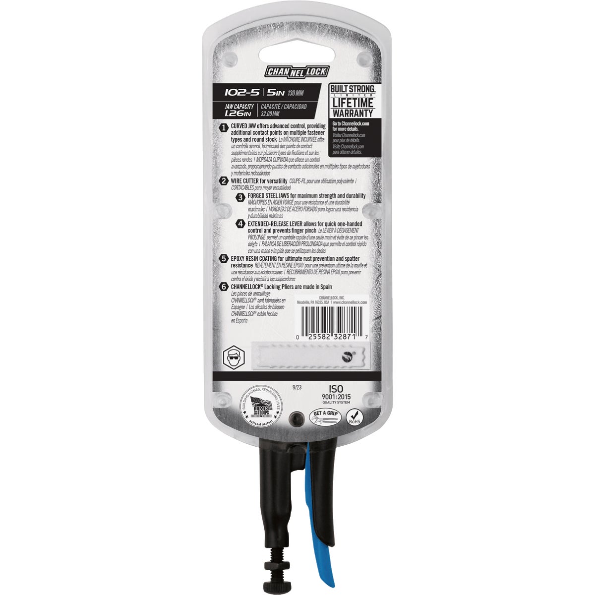 Channellock 5 In. Curved Jaw Locking Pliers Image 3