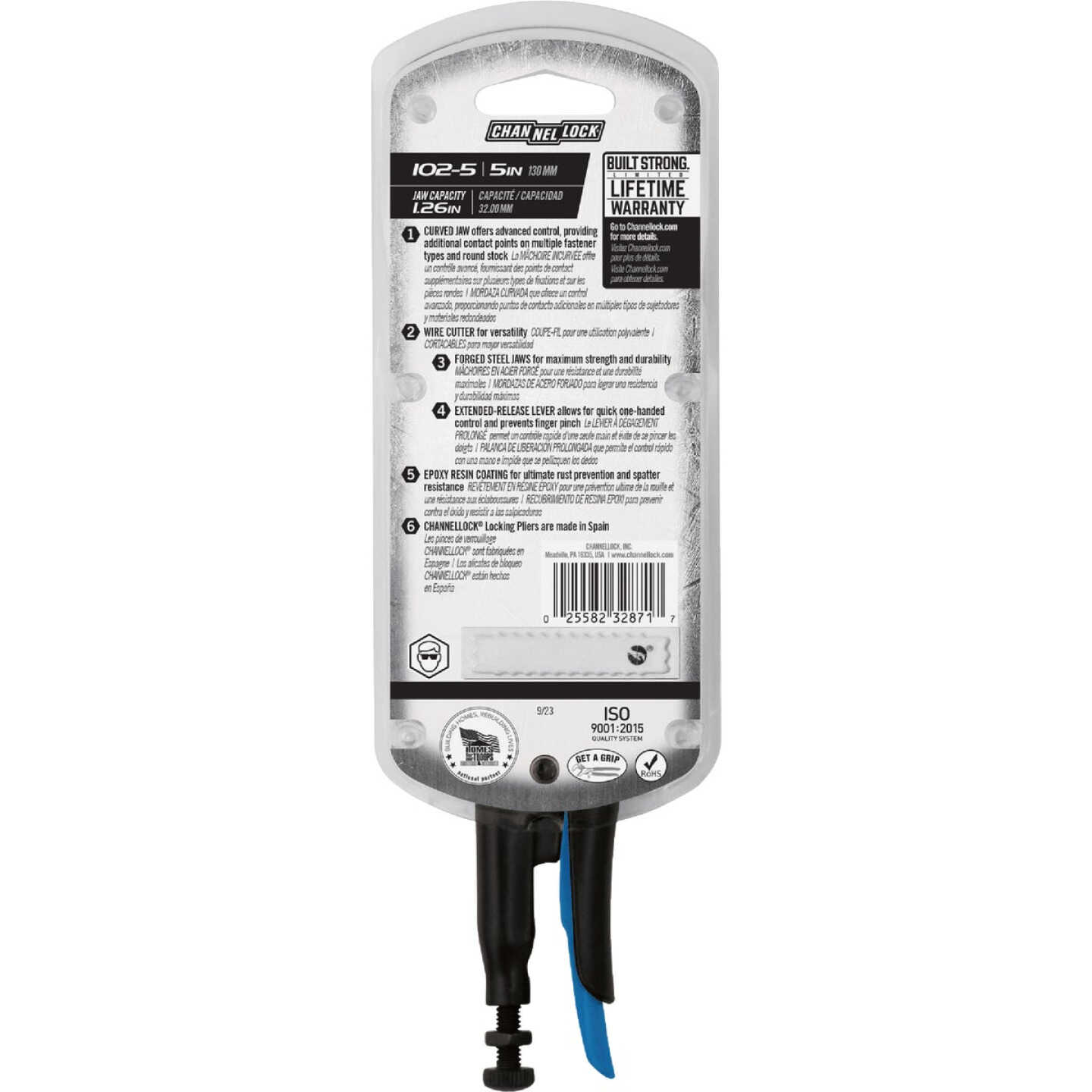 Channellock 5 In. Curved Jaw Locking Pliers Image 3