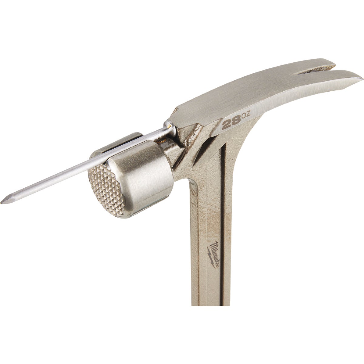 Milwaukee 28 Oz. Milled-Face Framing Hammer with Steel I-Beam Handle Image 5