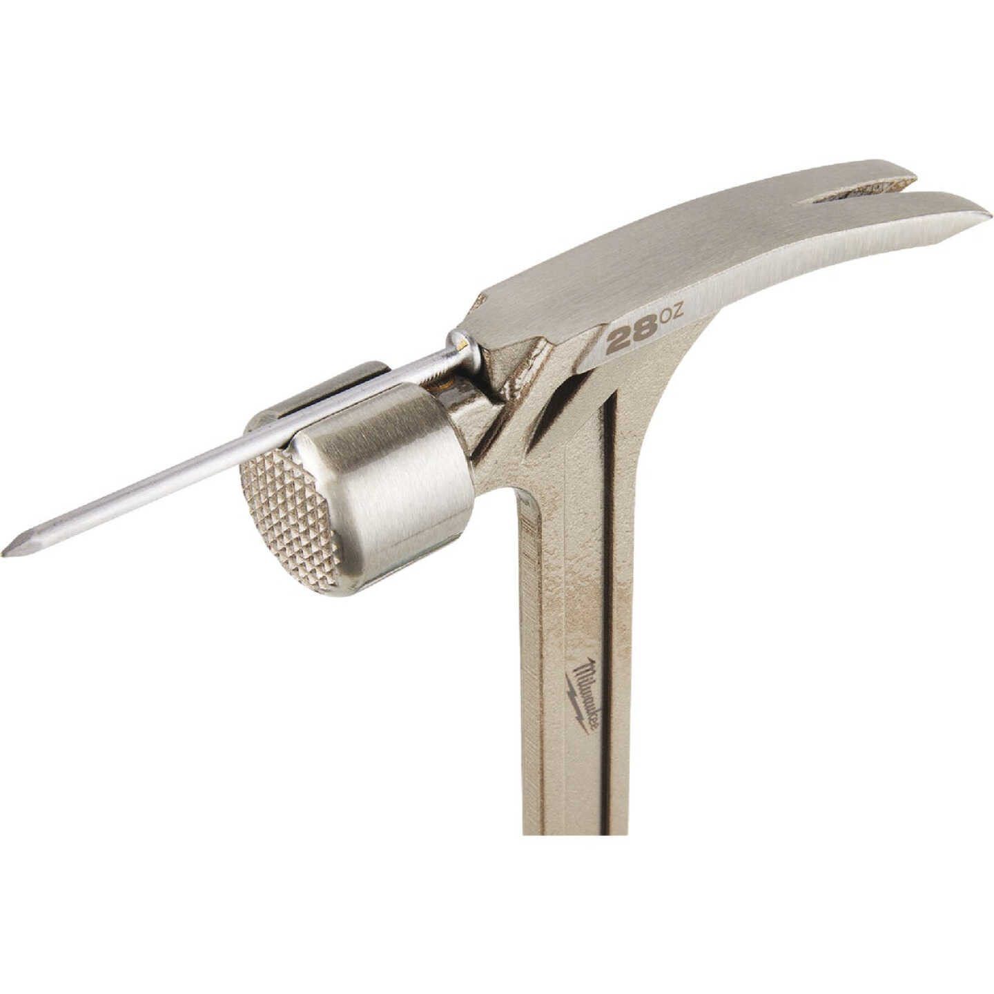 Milwaukee 28 Oz. Milled-Face Framing Hammer with Steel I-Beam Handle Image 5