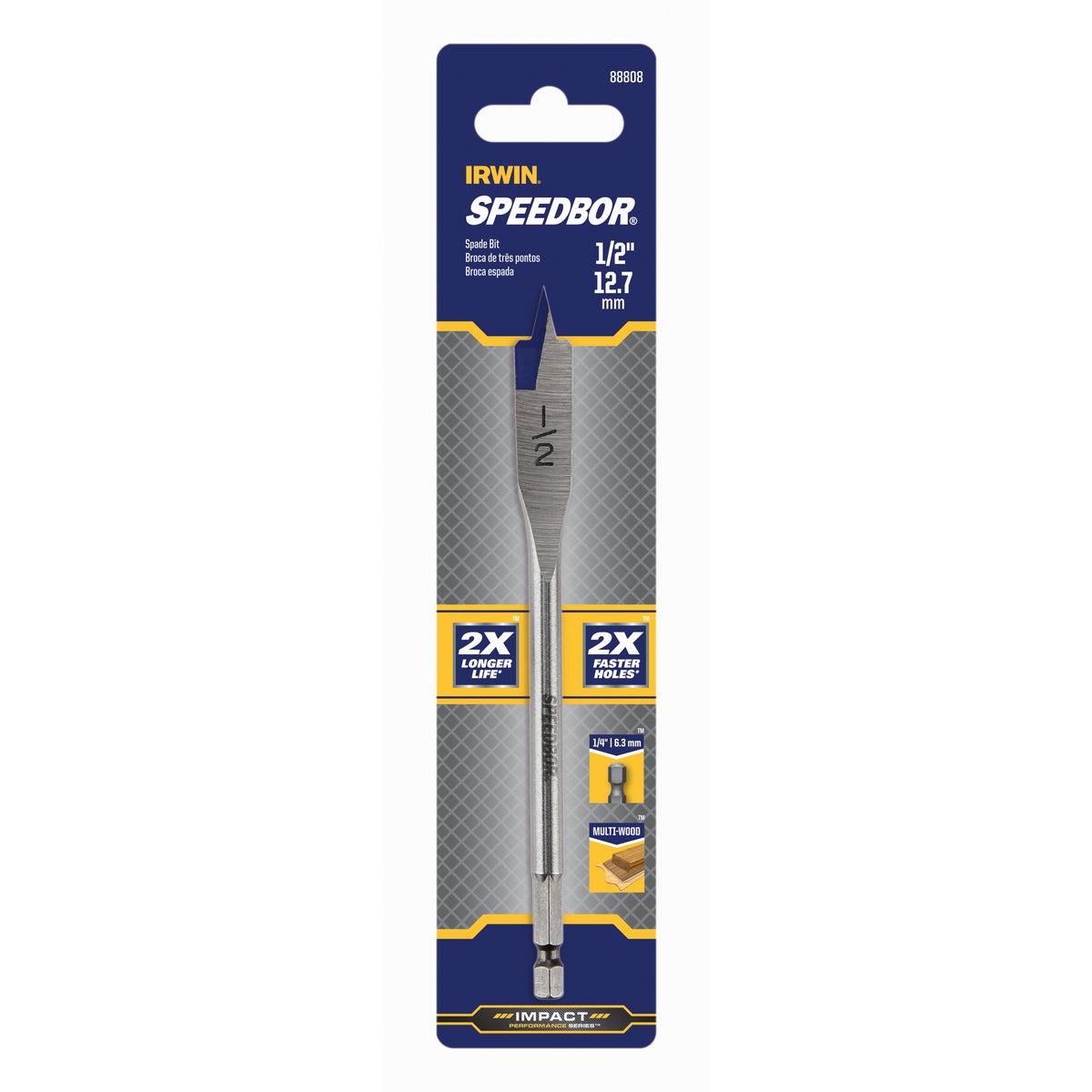 Irwin Speedbor 1/2 In. x 6 In. Spade Bit Image 2