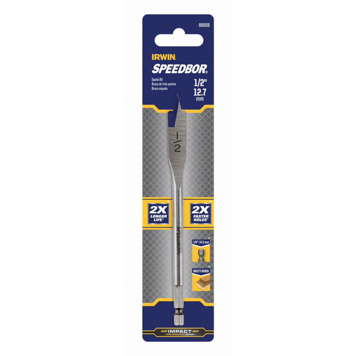 Irwin Speedbor 1/2 In. x 6 In. Spade Bit Image 2