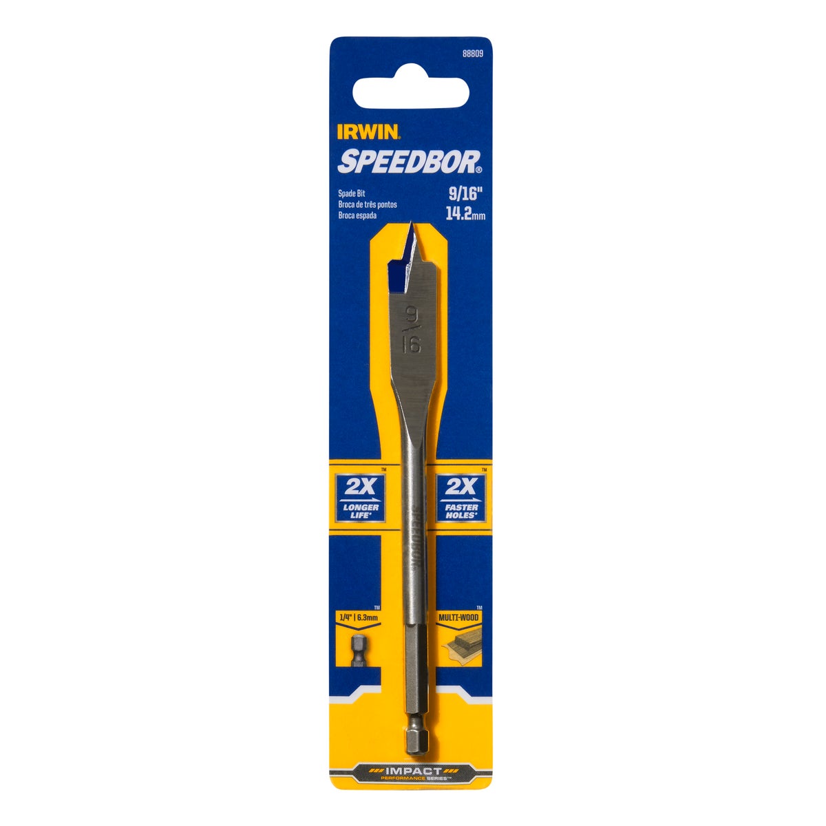 Irwin Speedbor 9/16 In. x 6 In. Spade Bit Image 2