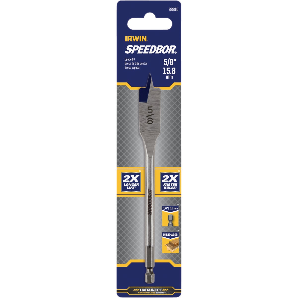 Irwin Speedbor 5/8 In. x 6 In. Spade Bit Image 2