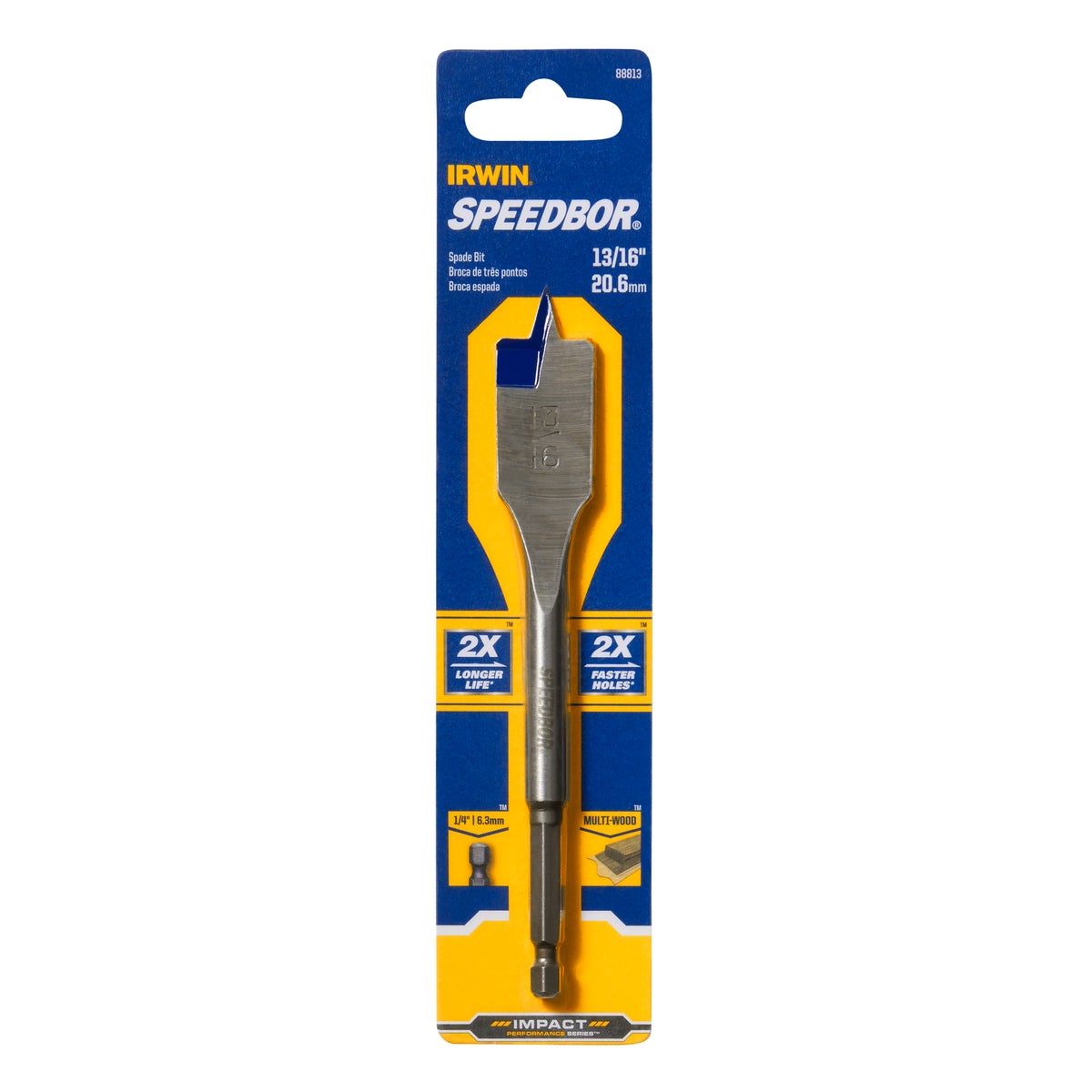 Irwin Speedbor 13/16 In. x 6 In. Spade Bit Image 2