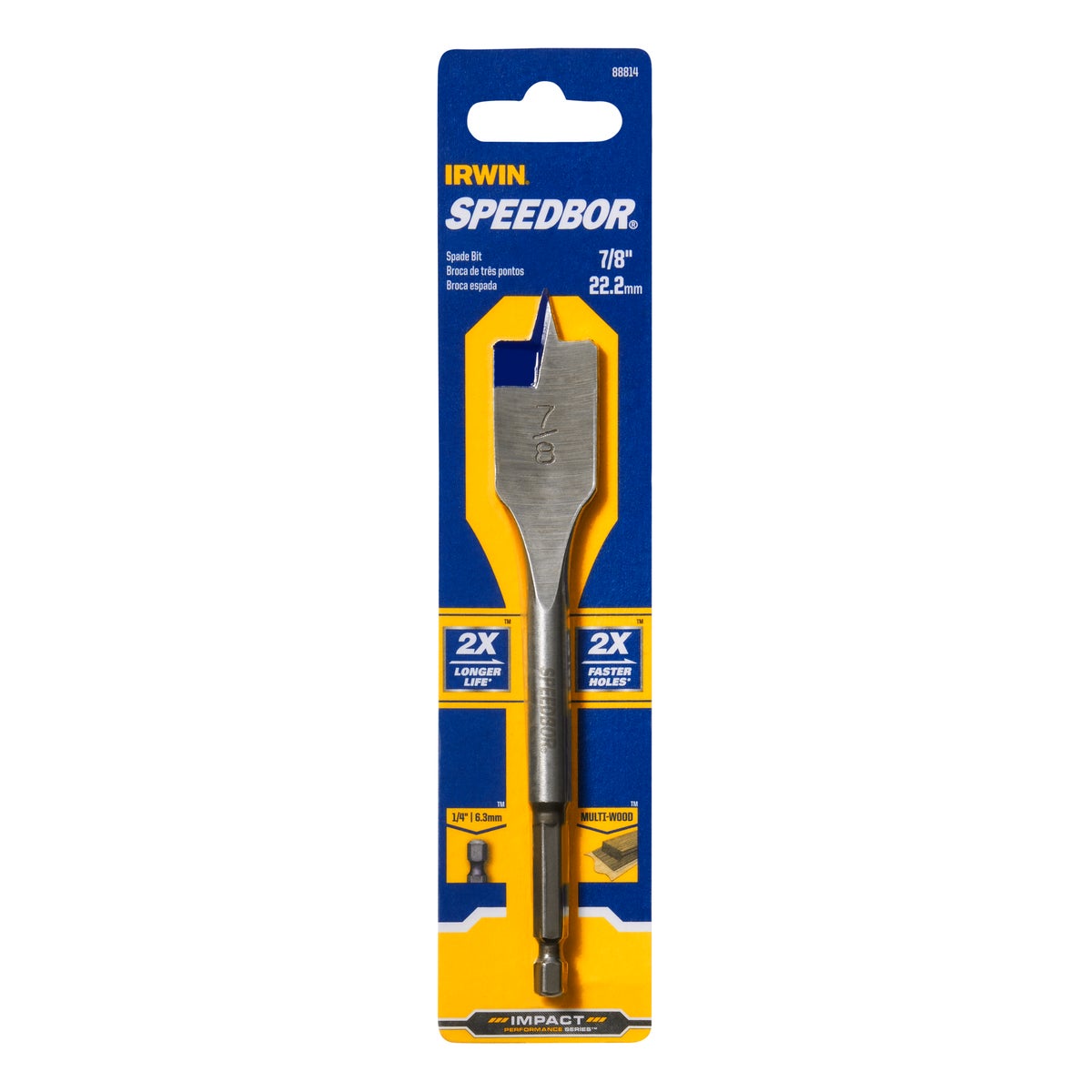 Irwin Speedbor 7/8 In. x 6 In. Spade Bit Image 3