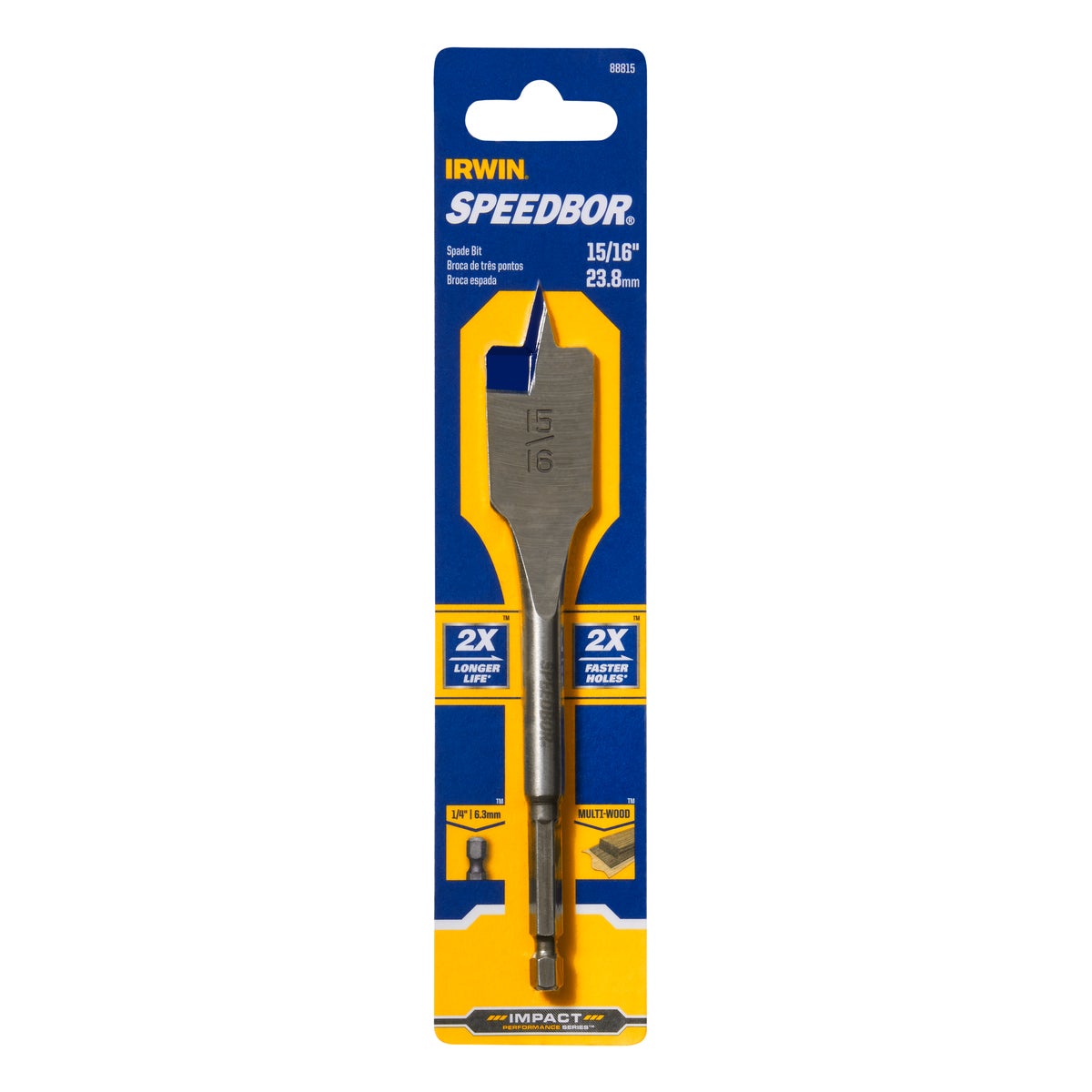 Irwin Speedbor 15/16 In. x 6 In. Spade Bit Image 5