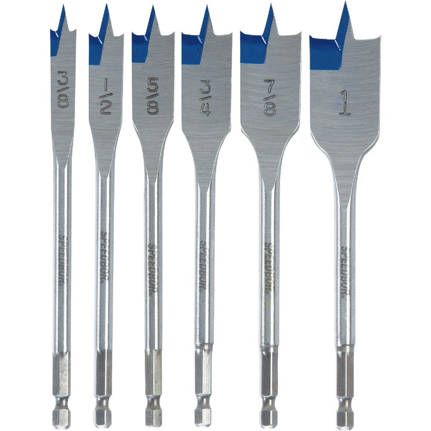 Irwin Speedbor 6-Piece Spade Bit Set Image 1