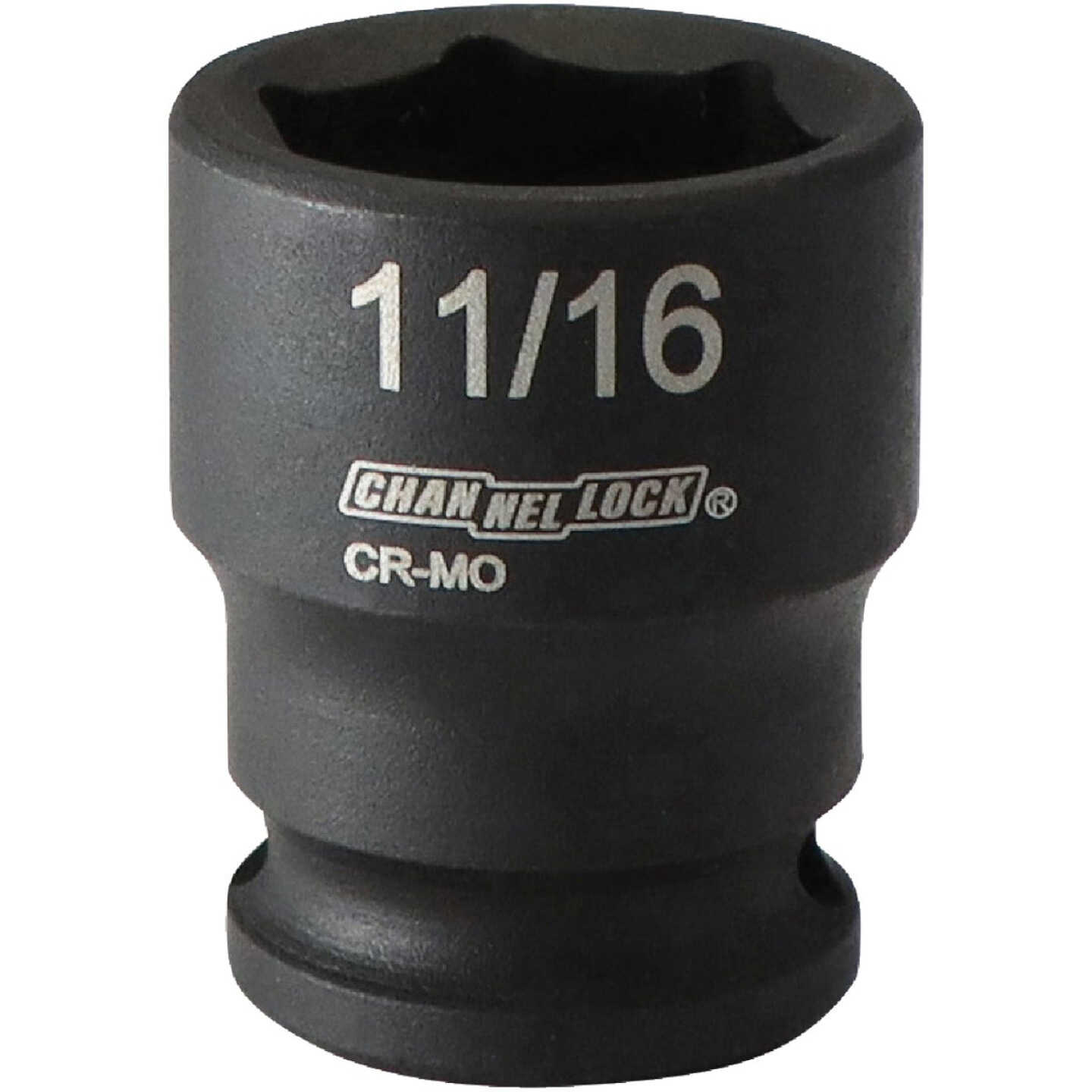 Channellock 3/8 In. Drive 11/16 In. 6-Point Shallow Standard Impact Socket Image 1