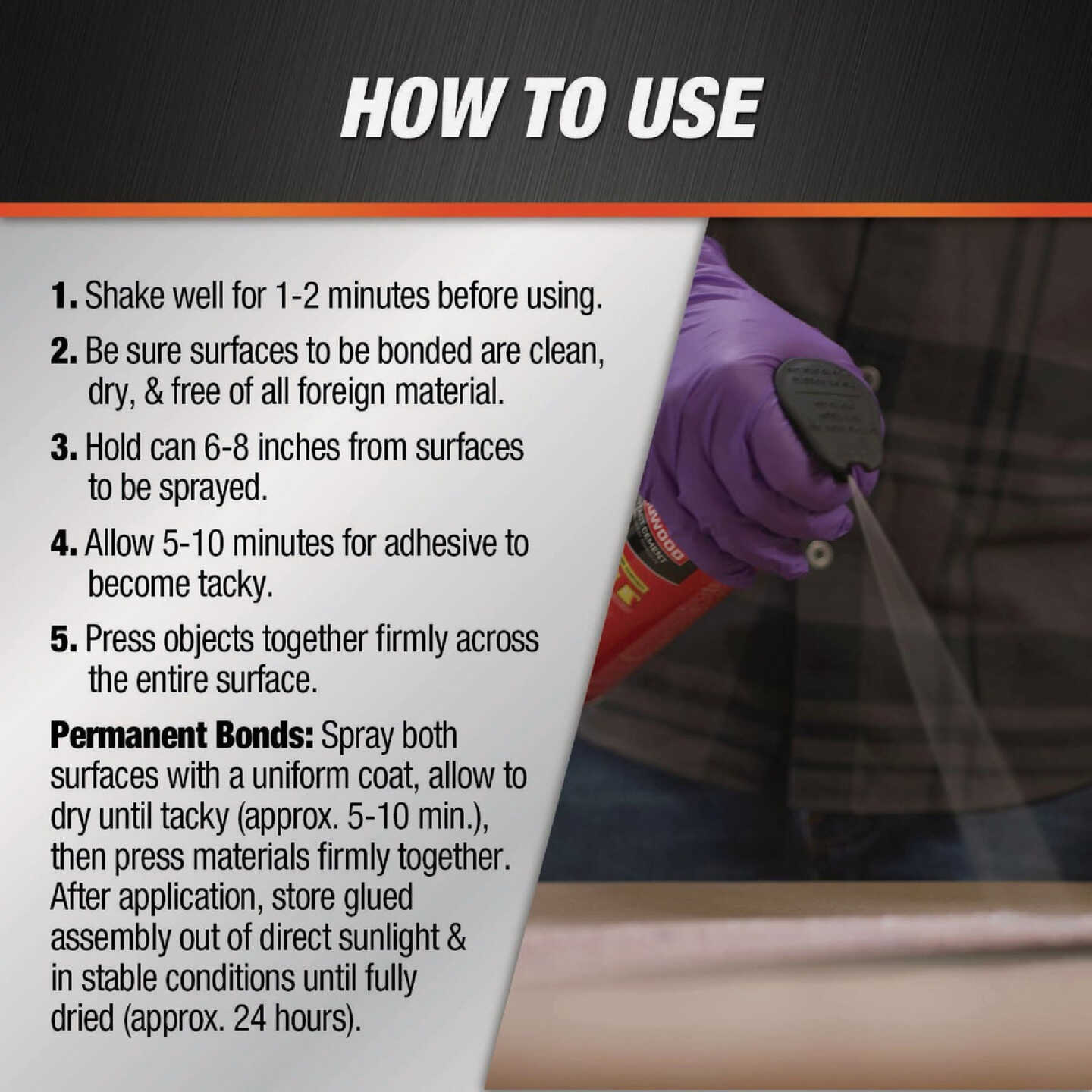 DAP Weldwood 14 Oz. Original Contact Cement Spray Adhesive Image 3