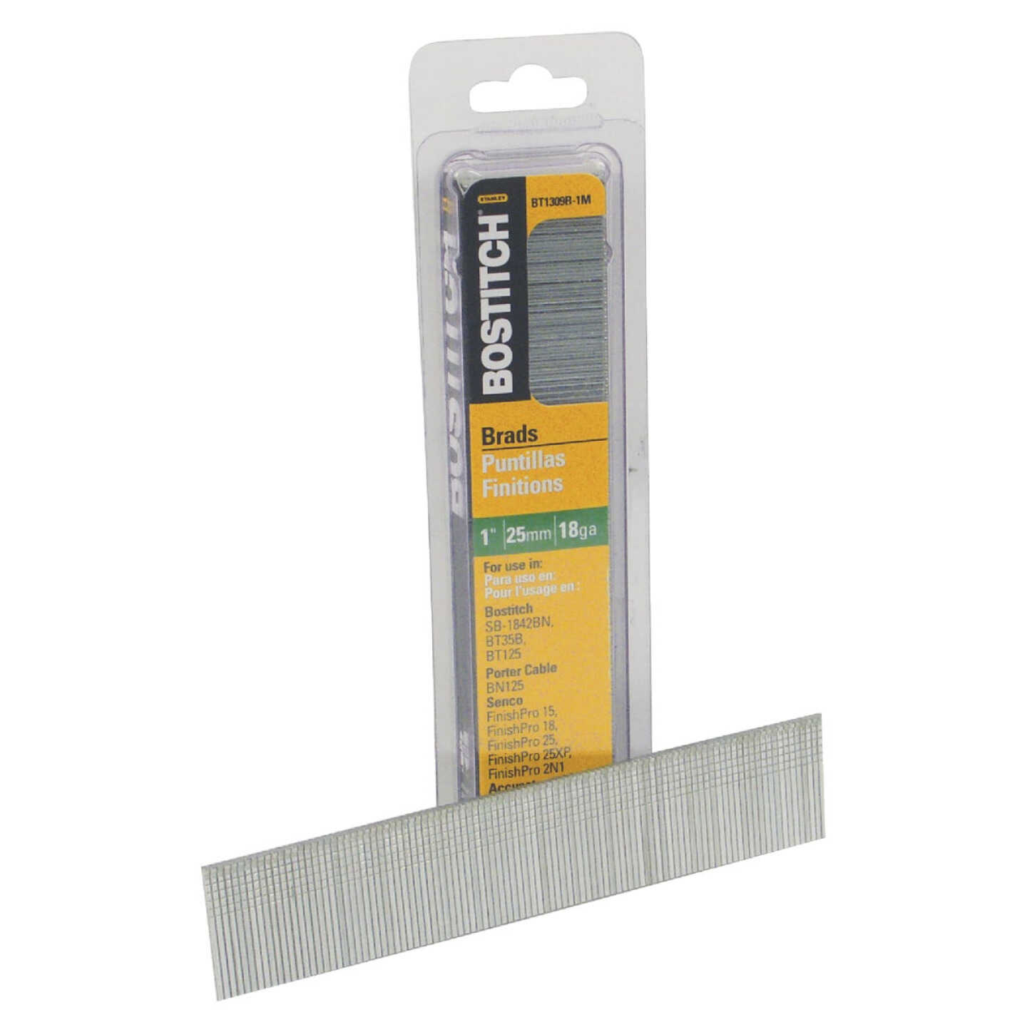 Bostitch 18-Gauge Coated Brad Nail, 1 In. (3000 Ct.) Image 1