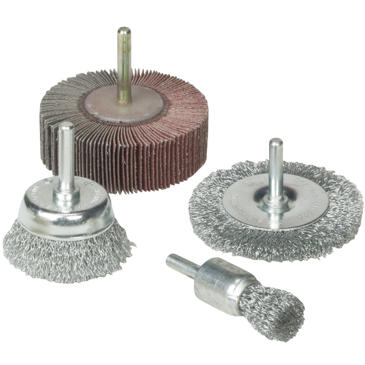 Weiler Vortec 4 pcs Abrasive Wheel & Brush Set Image 1