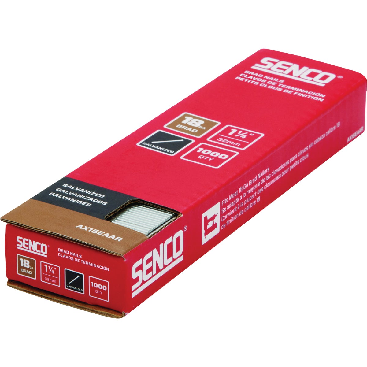 Senco 1-1/4 In. 18-Gauge Galvanized Slight Head Brad Nail (1000 Ct.) Image 2