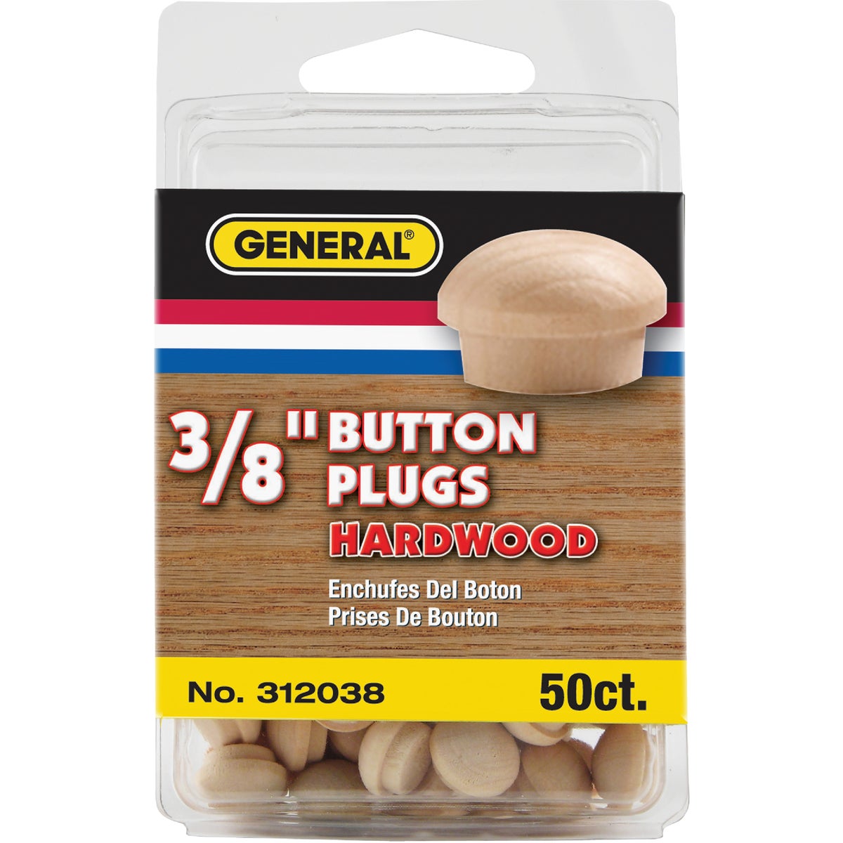 General Tools 3/8 In. Hardwood Round Head Button Plug (50-Count) Image 2