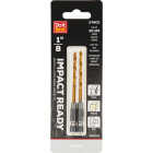 Do it Best 1/8 In. Impact Ready Titanium Hex Shank Drill Bit (2-Pack) Image 1