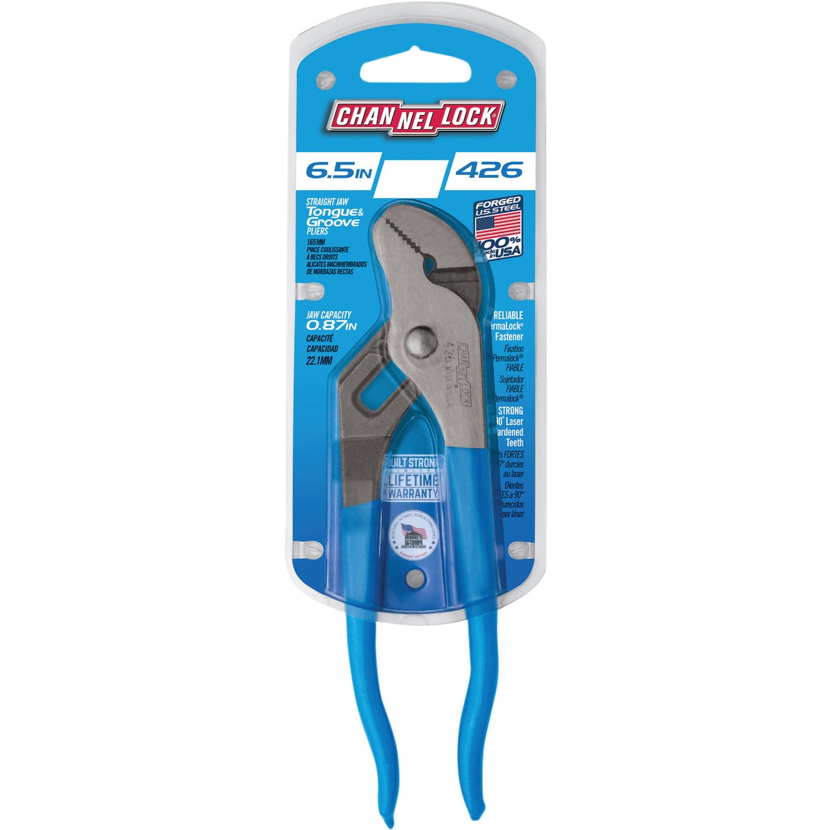 Channellock 6-1/2 In. Straight Jaw Groove Joint Pliers Image 8