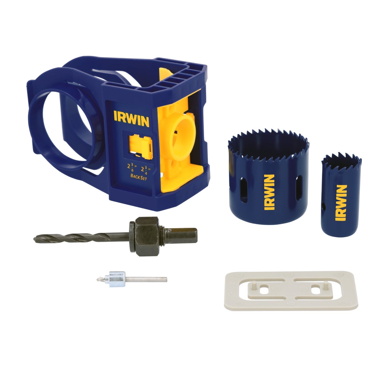 Irwin Carbon Steel Door Lock Installation Kit for Wood Doors Image 6