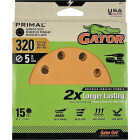 Gator 5 In. 8-Hole 180-Grit Hook & Loop Sanding Disc (15-Pack) Image 1