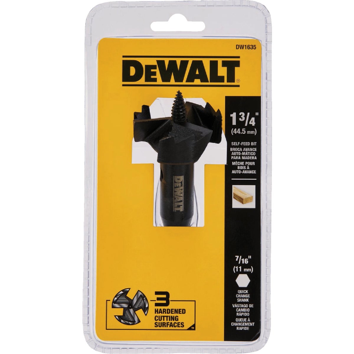 DEWALT 1-3/4 In. Heavy Duty Self-Feed Wood Bit Image 2