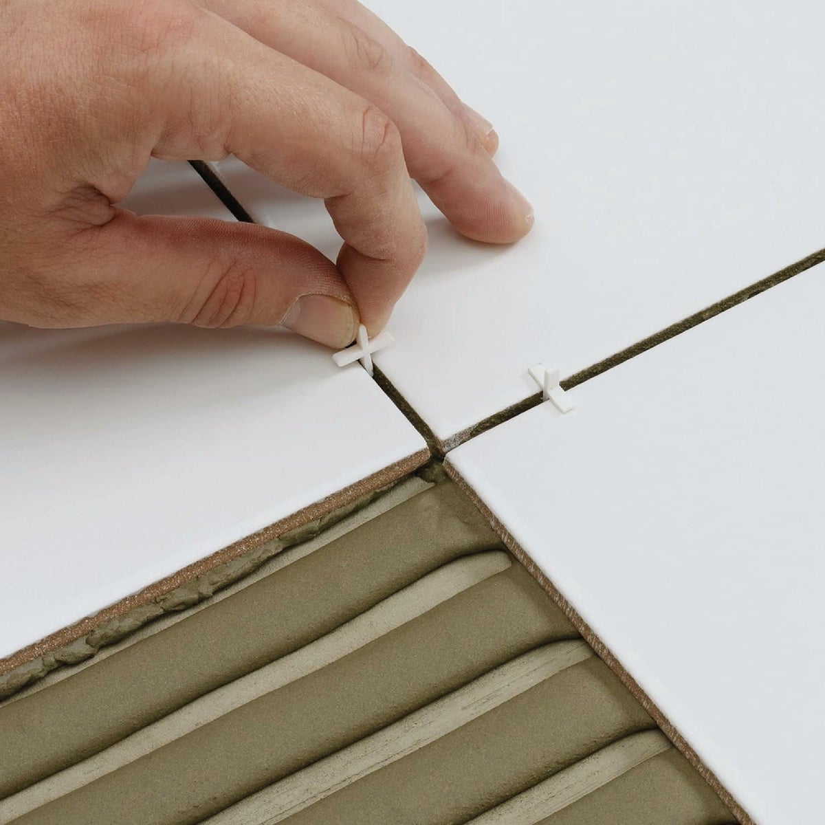 QEP 1/16 In. White Flexible Tile Spacers (300-Pack) Image 2